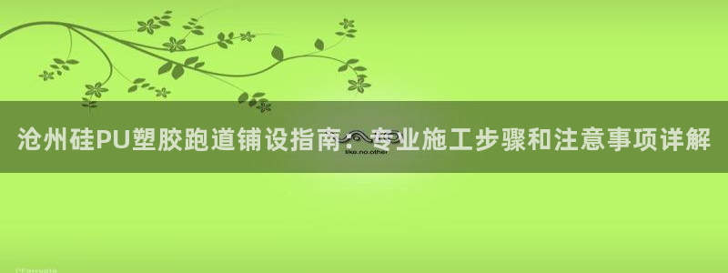 红足一1世官网：沧州硅PU塑胶跑道铺设指南：专业施工步骤和注意事项详解