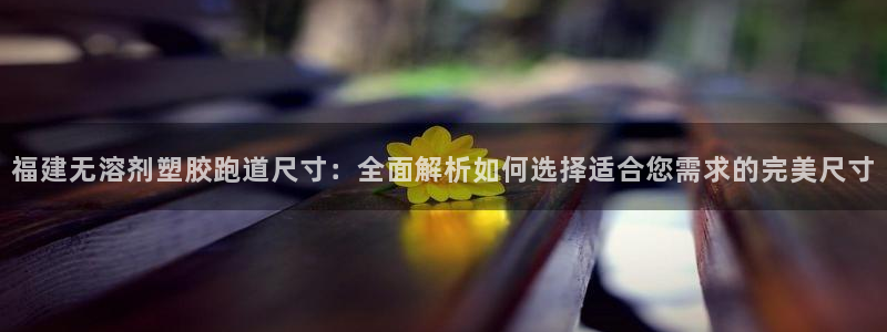 百度红足一1是为什么：福建无溶剂塑胶跑道尺寸：全面解析如何选择适合您需求的完美尺寸