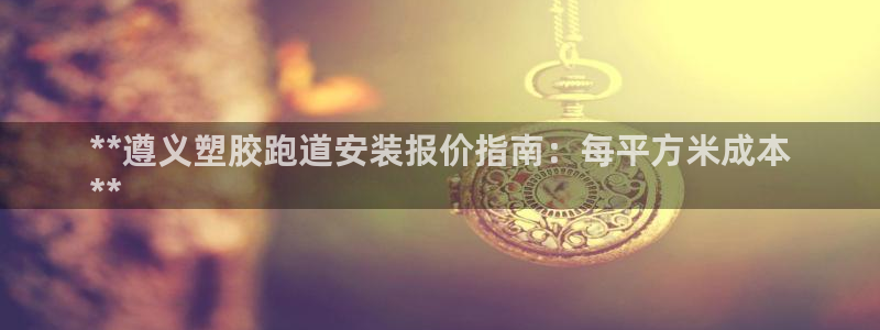 333814红足1世：**遵义塑胶跑道安装报价指南：每平方米成本
**